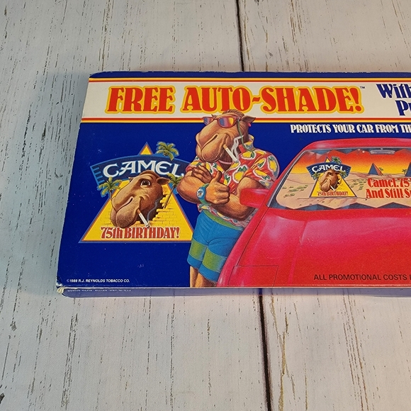 Camel Joe Promotional Vintage Sun Shade With Original Packaging - Picture 3 of 11